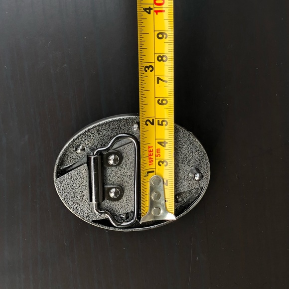 Skull belt buckle removable cowboy silver men - Picture 2 of 7